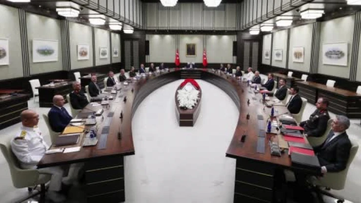 Milli Güvenlik Kurulu Cumhurbaşkanlığı Külliyesi'nde  toplandı