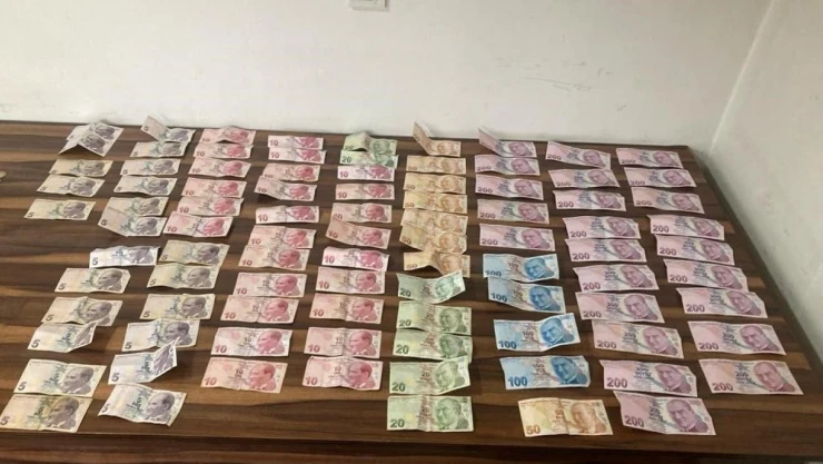 Dilencinin üzerinden 6 bin TL çıktı