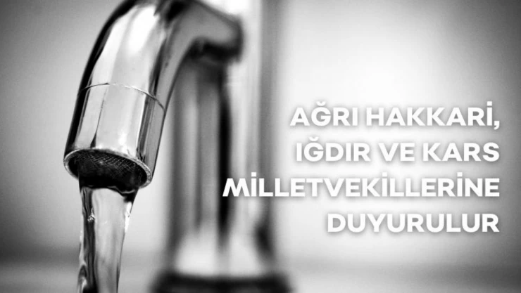 Gerçek ortaya çıktı... Doğu Andolu'da su tüketimi az... Bakın neden?!...