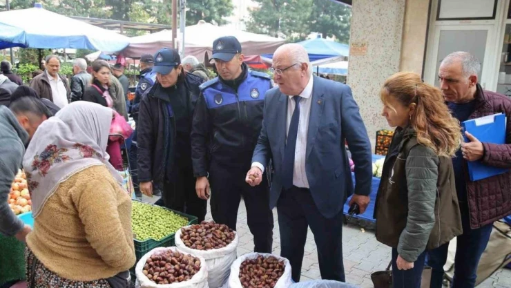 Efeler Belediyesi Zabıtası pazar yeri denetimi gerçekleştirdi