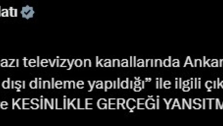 EGM, Ankara İl Emniyet Müdürlüğünce 'dinleme yapıldı' iddiasını yalanladı
