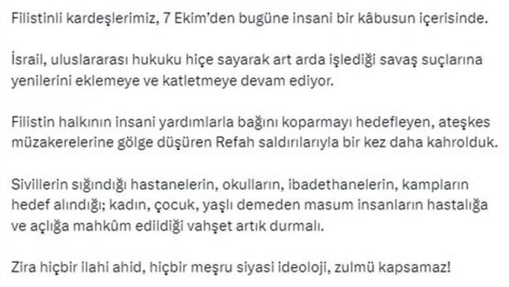 Emine Erdoğan'dan İsrail'in Refah'a yönelik saldırısına tepki