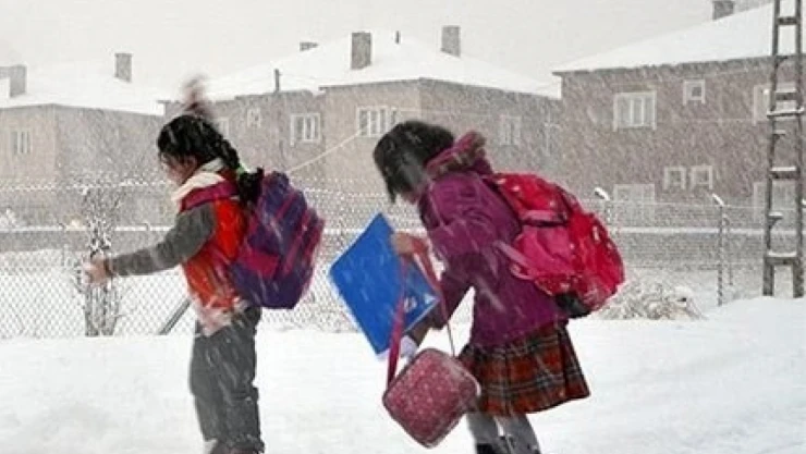 Erzincan'da eğitime kar tatili