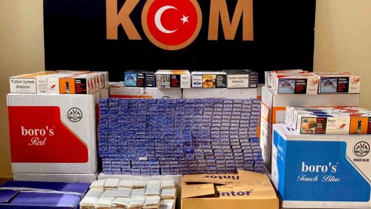 Erzurum'da polisten kaçak sigara operasyonu