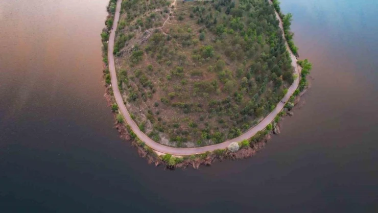 Eymir'de mest eden gün batımı
