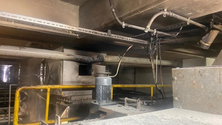 Fabrikada yangına erken müdahale