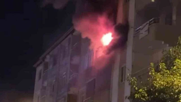 Iğdır'da apartman dairesinde yangın