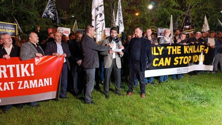 İsrail'in Refah'a saldırısı Ankara'da protesto edildi