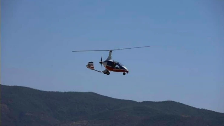 İzmir jandarmasından havadan trafik denetimi