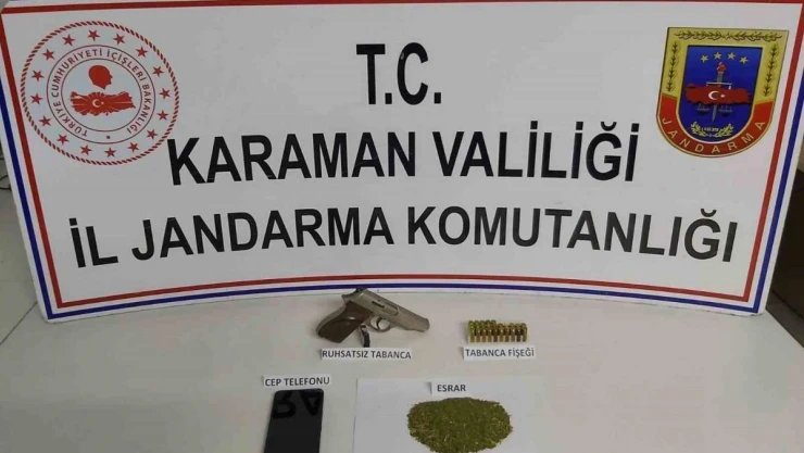Karaman'da uyuşturucu operasyonu: 1 gözaltı
