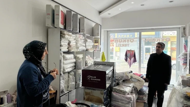 Kaymakam Aslantatar esnafla bir araya geldi