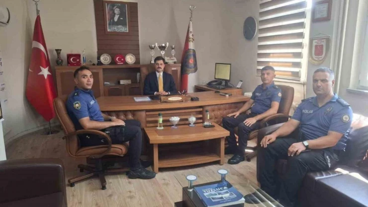 Kaymakam Yılmaz'dan ilçe emniyetine ziyaret