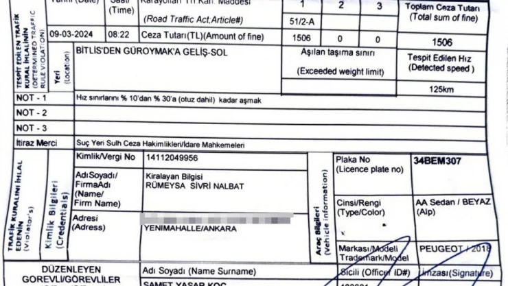 Kimlik dolandırıcılığı gerçeği trafik cezasından ortaya çıktı