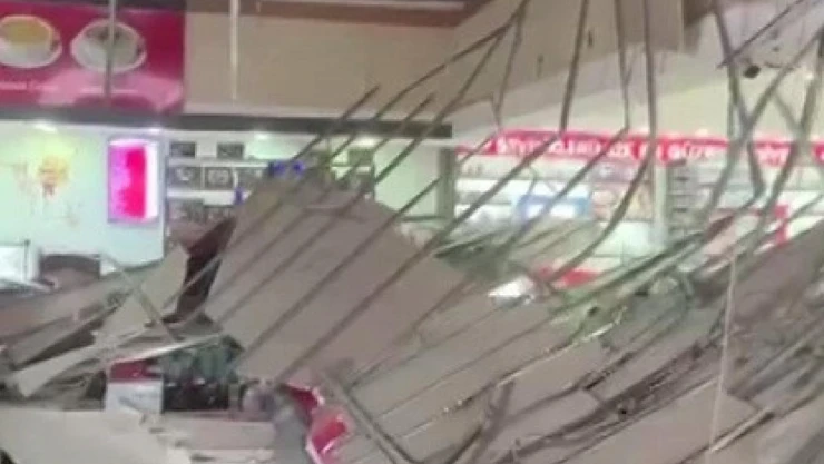 Köfteci Yusuf'taki tavan çökme olayının yeni görüntüleri ortaya çıktı