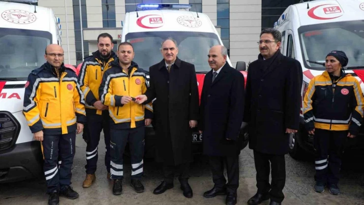 Konya'da 112 Acil Servis filosuna 7 ambulans daha katıldı