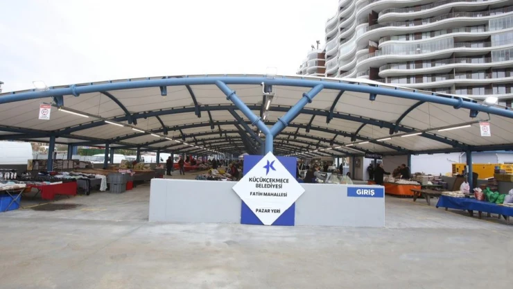 Küçükçekmece'ye yepyeni bir pazar alanı daha kavuştu