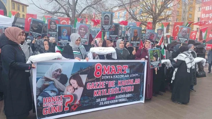 Kütahya'da kadınlar Gazze için yürüdü