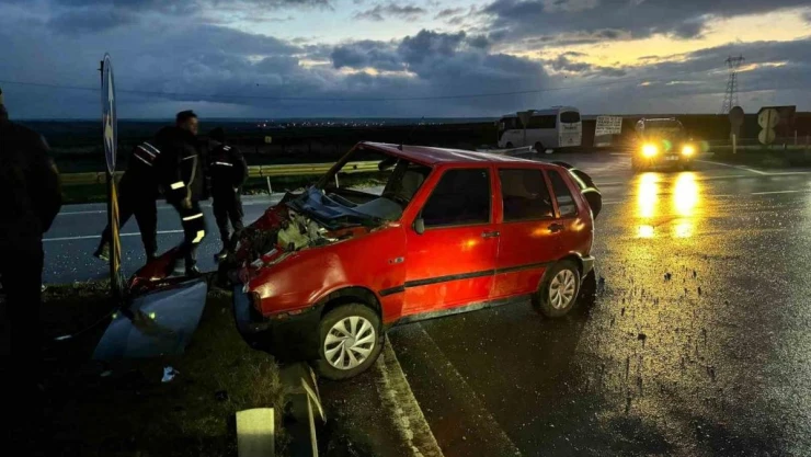 Lüleburgaz'da trafik kazası: 1 yaralı