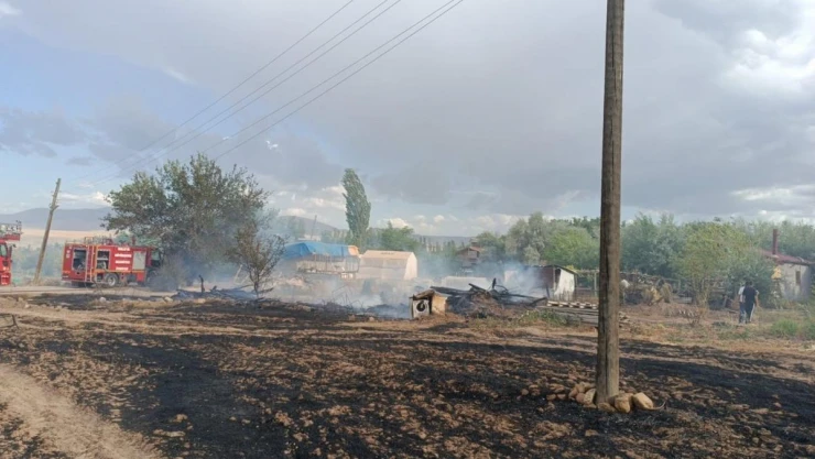 Malatya'da anız yangını