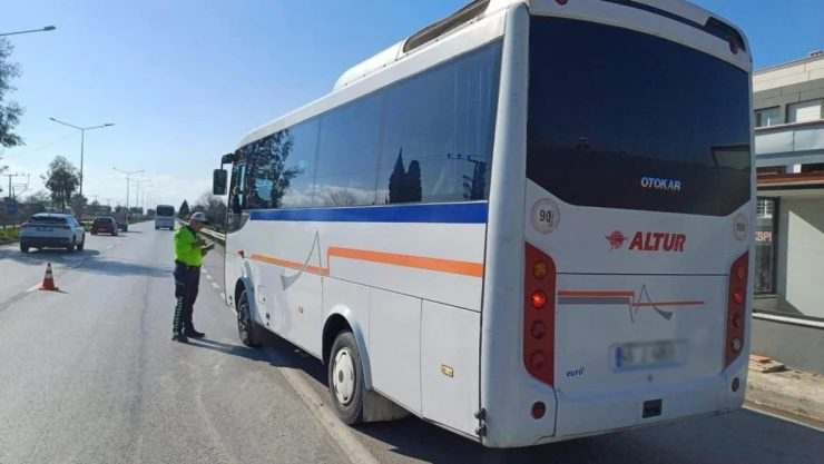 Manisa'da işçi servisleri denetlendi