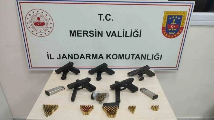 Mersin'de silah kaçakçılığı operasyonu: 5 gözaltı