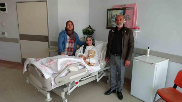 Milli sporcu Rabia Topuz taburcu oldu