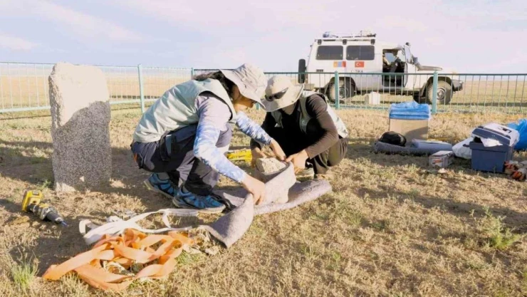 Moğolistan'da Türk Kağanlığı dönemine ait eserler TİKA desteğiyle restore edildi