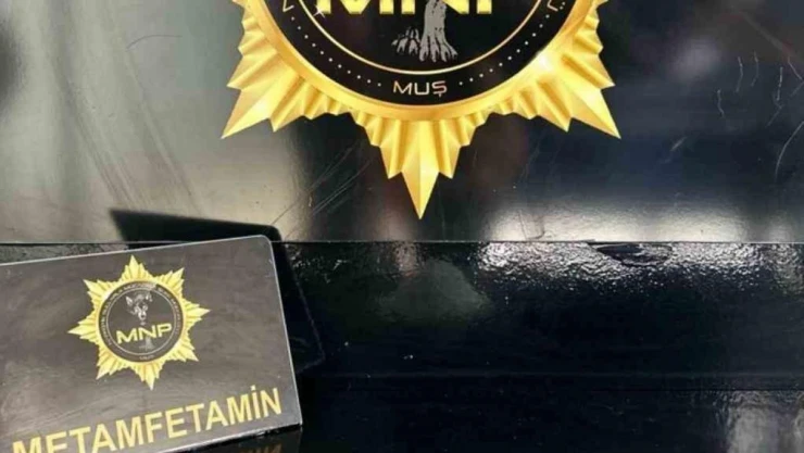 Muş'ta 750 gram metamfetamin maddesi ele geçirildi