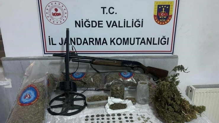 Niğde'de jandarma ekiplerinden tarihi eser operasyonu