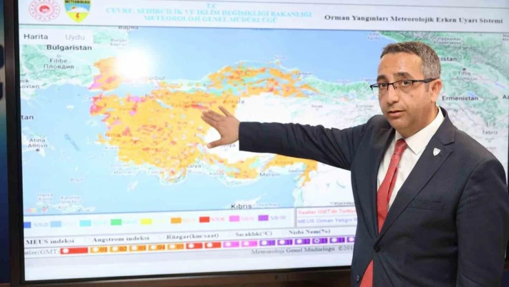 Orman yangını riskine karşı erken uyarı sistemi 'MEUS' devrede