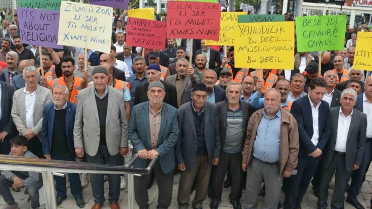 Patnos'ta sivil toplum kuruluşlarından İsrail tepkisi