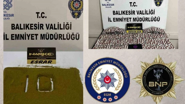 Polisten 2 şahsa uyuşturucu operasyonu