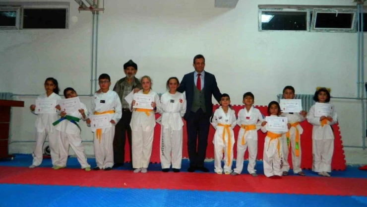 Posof'ta tekvando kuşak sınavı