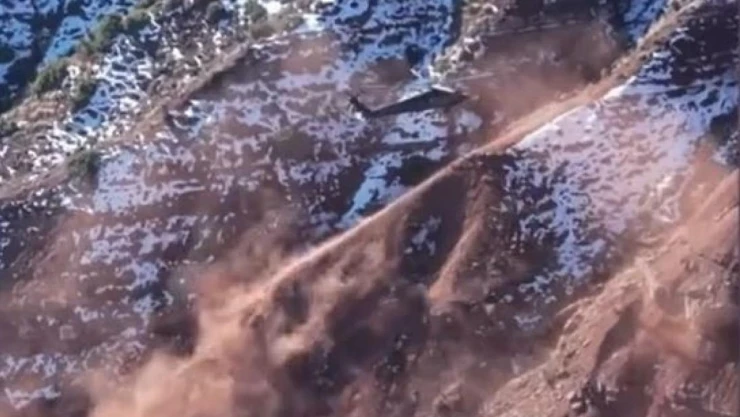 Şırnak'ta kayalıklardan düşen çoban askeri helikopterle kurtarıldı