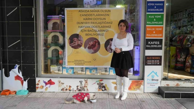 Sokak hayvanları için 'Askıda mama' kampanyası
