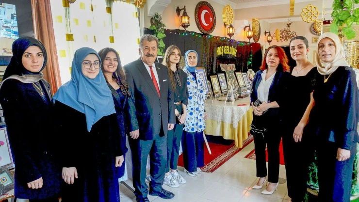 Stajda 'Erzurumevi' maketi yaptılar