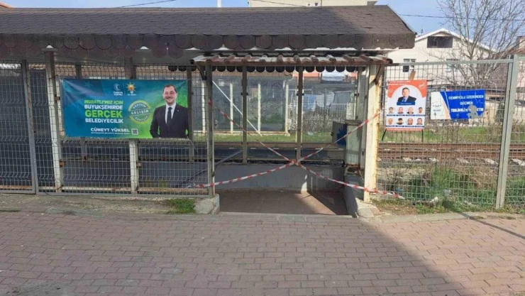 Su basan alt geçit kapatıldı