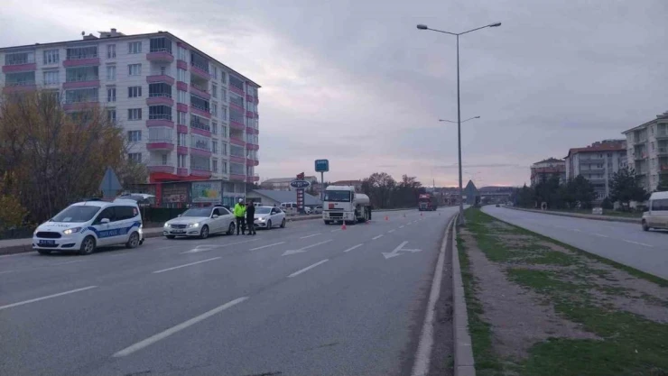 Sungurlu'da trafik polisleri hız denetimi yaptı