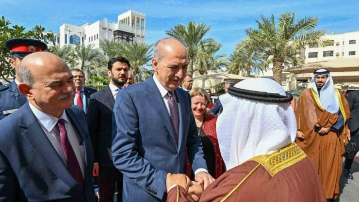 TBMM Başkanı Kurtulmuş, Bahreyn Şura Meclisi Başkanı Al Saleh ile görüştü