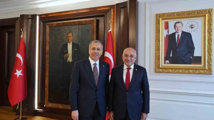 TFF Başkanı Mehmet Büyükekşi'den İçişleri Bakanı Ali Yerlikaya'ya ziyaret