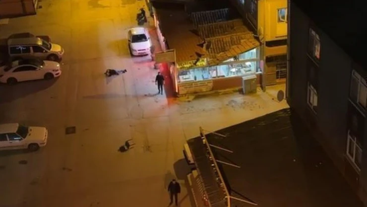 Tokat'ta sandalyeli kavga kamerada