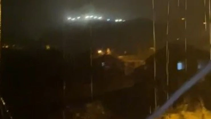 Tunceli'de şiddetli yağmur ve fırtına etkili oldu