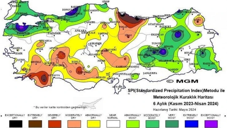 Ülkemizde 2024 yılı Nisan ayında son 53 yılın sıcaklık rekoru kırıldı