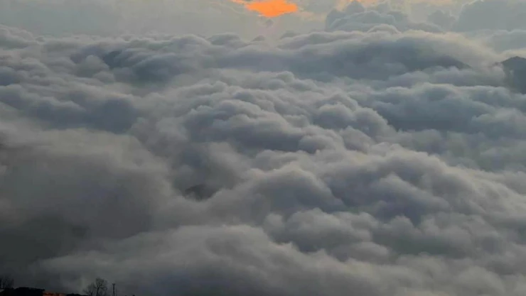 Uludere sis bulutunda kayboldu