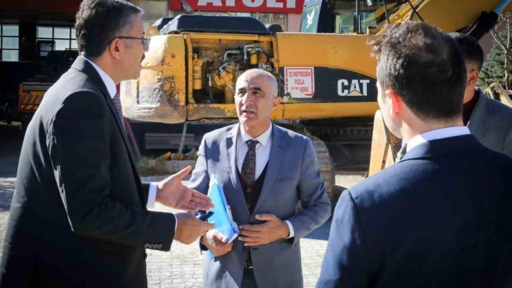 Vali Ali Çelik, kamu yatırımlarını denetledi