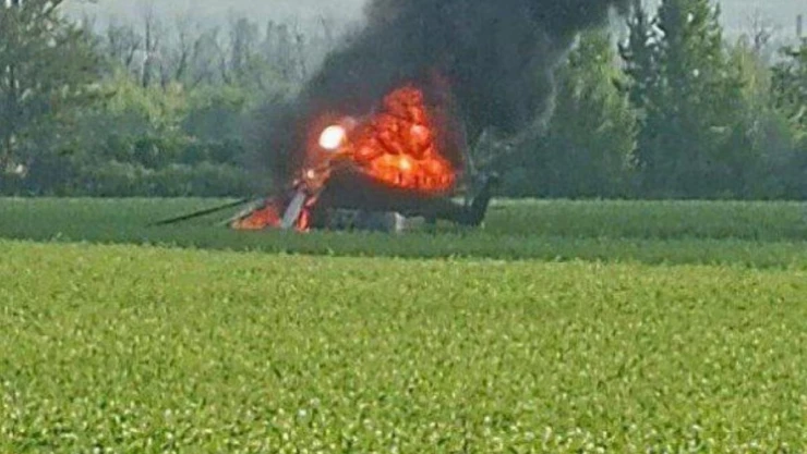 Wagner telegram kanalından duyurdu: Rusya'ya ait helikopter düşürüldü
