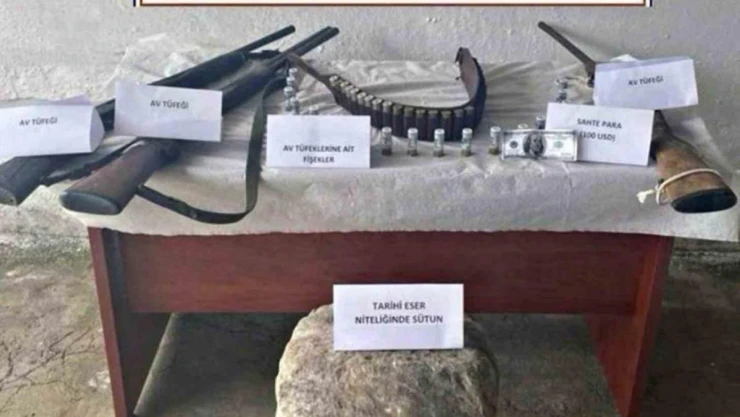 Yatağan'da tarihi eser ve sahte para operasyonu