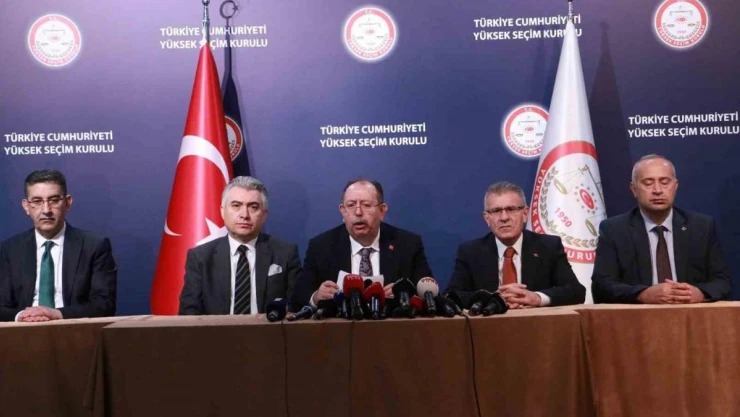 YSK Başkanı Yener, Mahalli İdareler Genel Seçimleri geçici sonuçlarını açıkladı