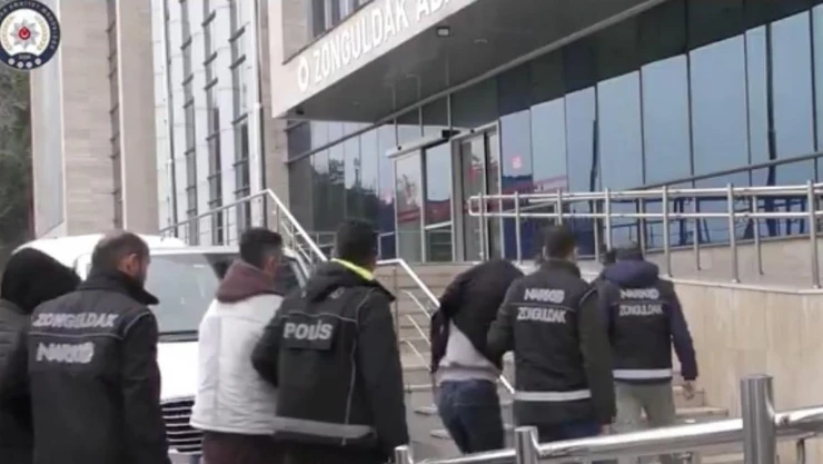 Zonguldak'ta uyuşturucu operasyonunda 5 kişi tutuklandı