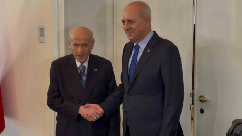 MHP lideri Bahçeli, TBMM Başkanı Kurtulmuş ile görüştü